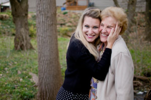 Grandma and I. Her death had a huge emotional impact.